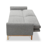 Alverton Upholstered Click Clack Sofa Bed Grey from Roseland Furniture