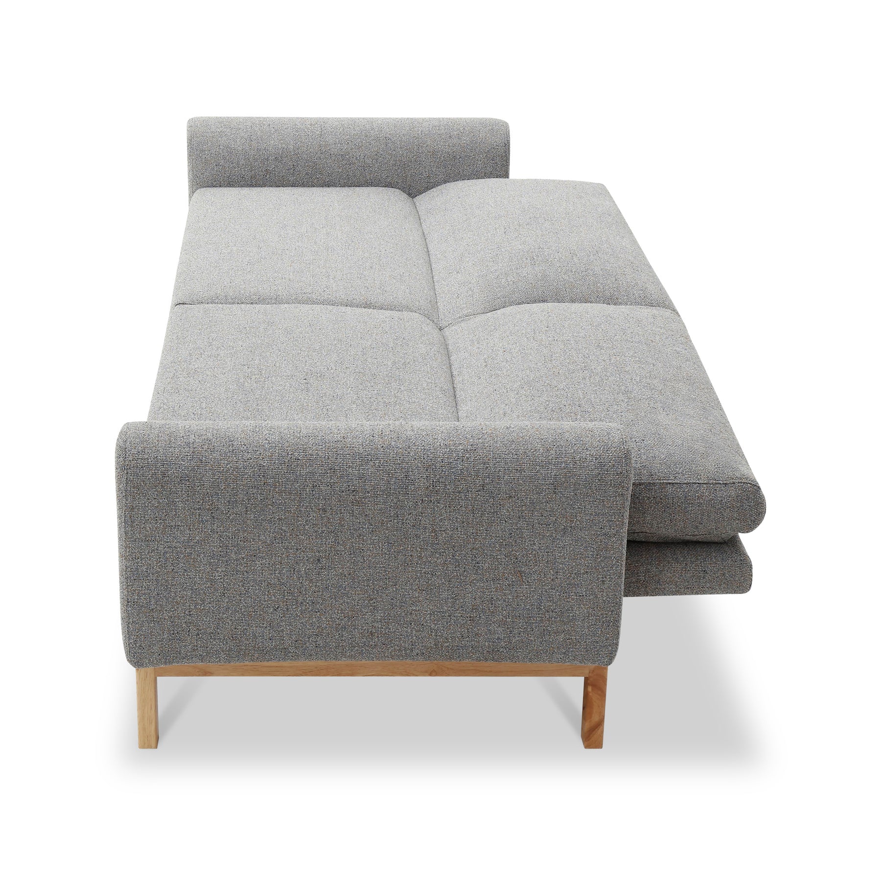 Alverton Upholstered Click Clack Sofa Bed Grey from Roseland Furniture