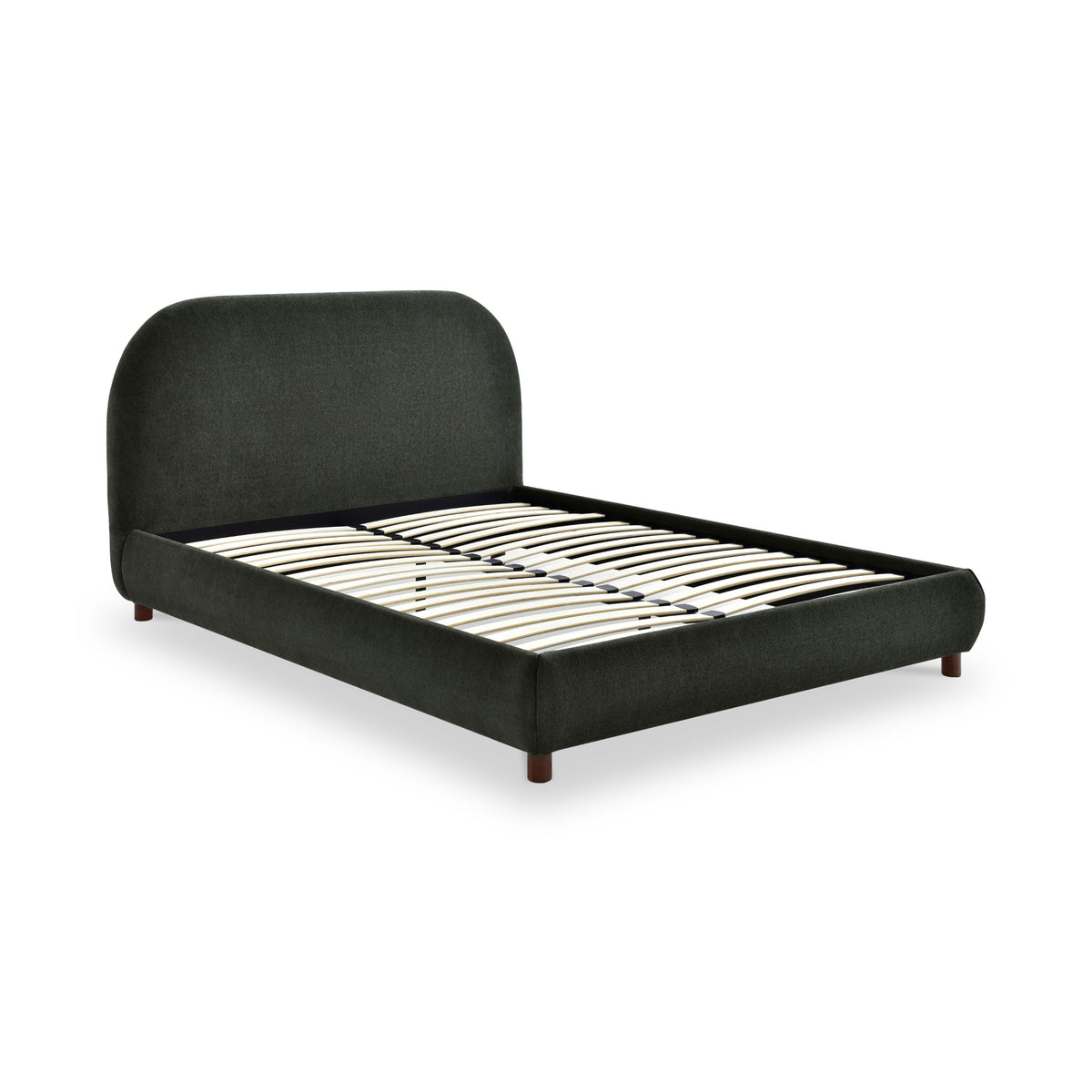 Langford Upholstered Bed Frame Olive Double from Roseland Furniture