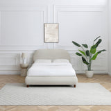 Langford Upholstered Bed Frame Natural Double from Roseland Furniture