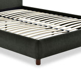 Langford Upholstered Bed Frame Olive King from Roseland Furniture