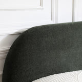 Langford Upholstered Bed Frame Olive King from Roseland Furniture