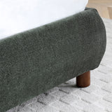 Langford Upholstered Bed Frame Olive King from Roseland Furniture