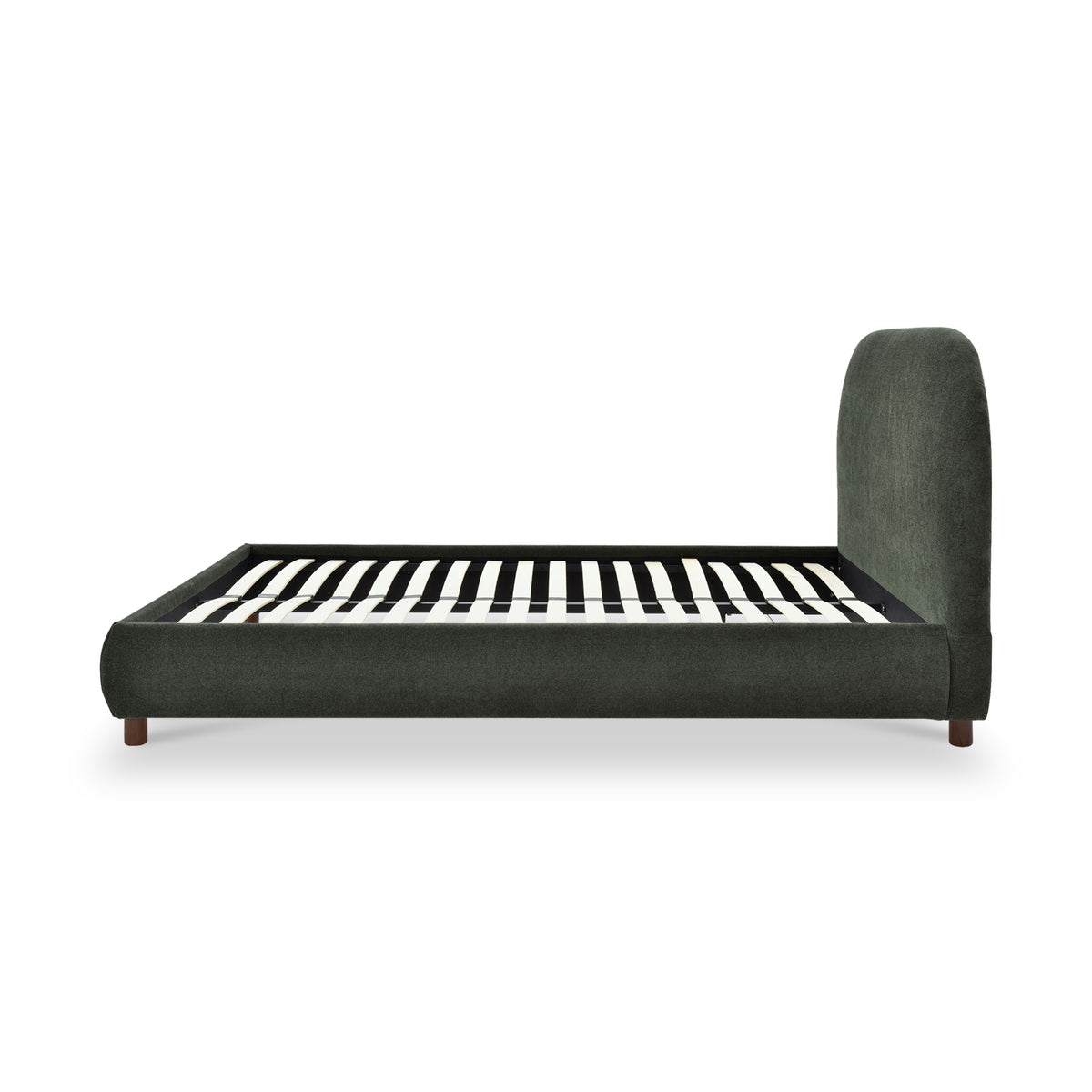Langford Upholstered Bed Frame Olive King from Roseland Furniture