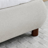 Langford Upholstered Bed Frame Natural King from Roseland Furniture