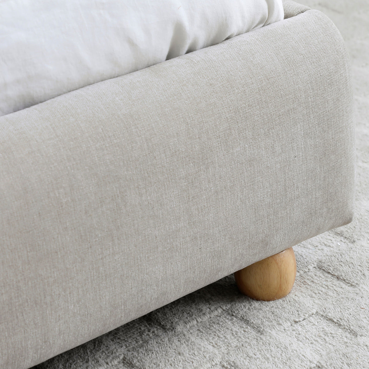 Tolliver Curved Headboard Bed Frame King from Roseland Furniture