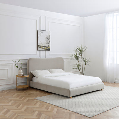 Tolliver Curved Headboard Bed Frame