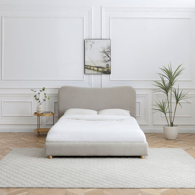 Tolliver Curved Headboard Bed Frame