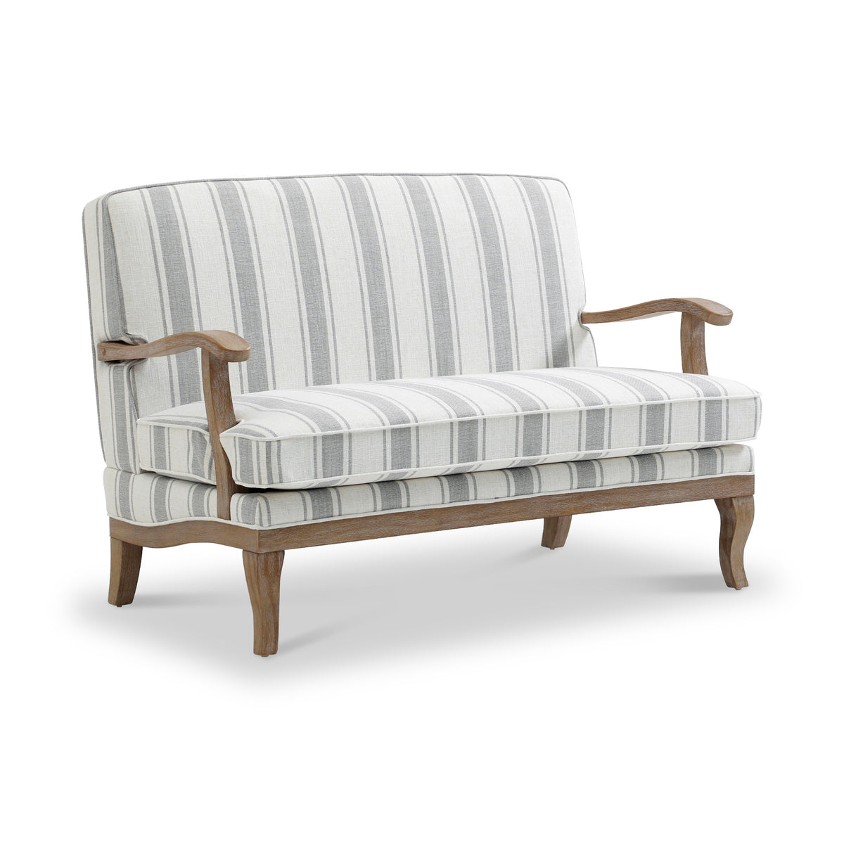 Sandringham Striped Linen 2 Seater Sofa from Roseland Furniture