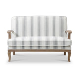 Sandringham Striped Linen 2 Seater Sofa from Roseland Furniture