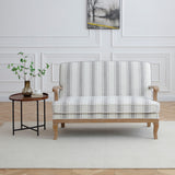 Sandringham Striped Linen 2 Seater Sofa from Roseland Furniture