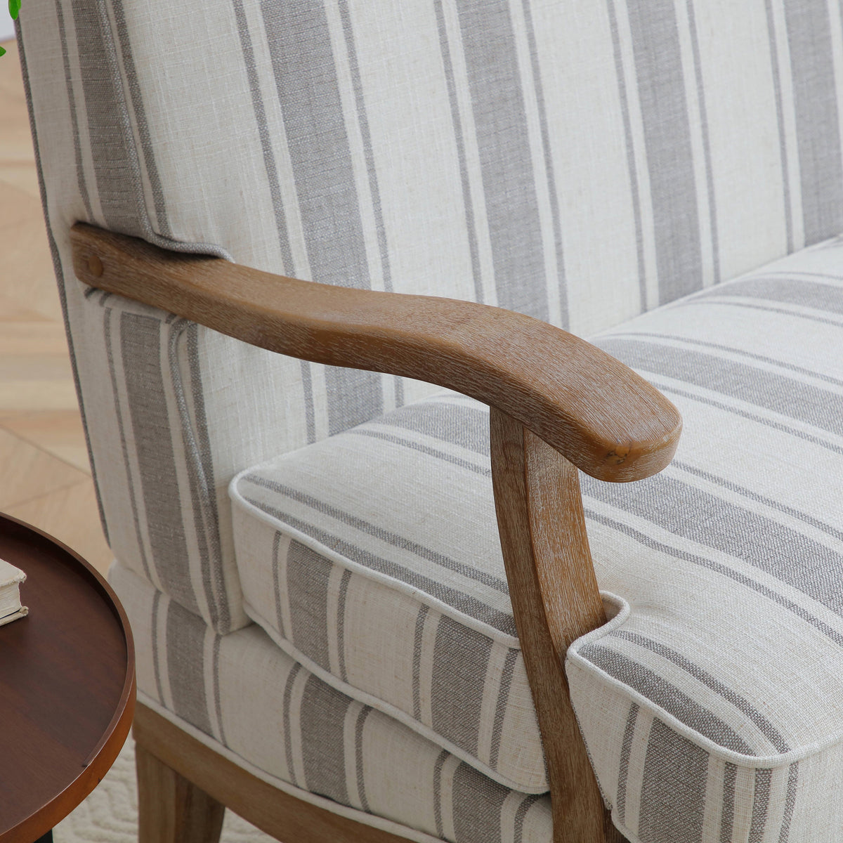 Sandringham Striped Linen 2 Seater Sofa from Roseland Furniture