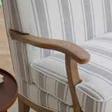 Sandringham Striped Linen 2 Seater Sofa from Roseland Furniture