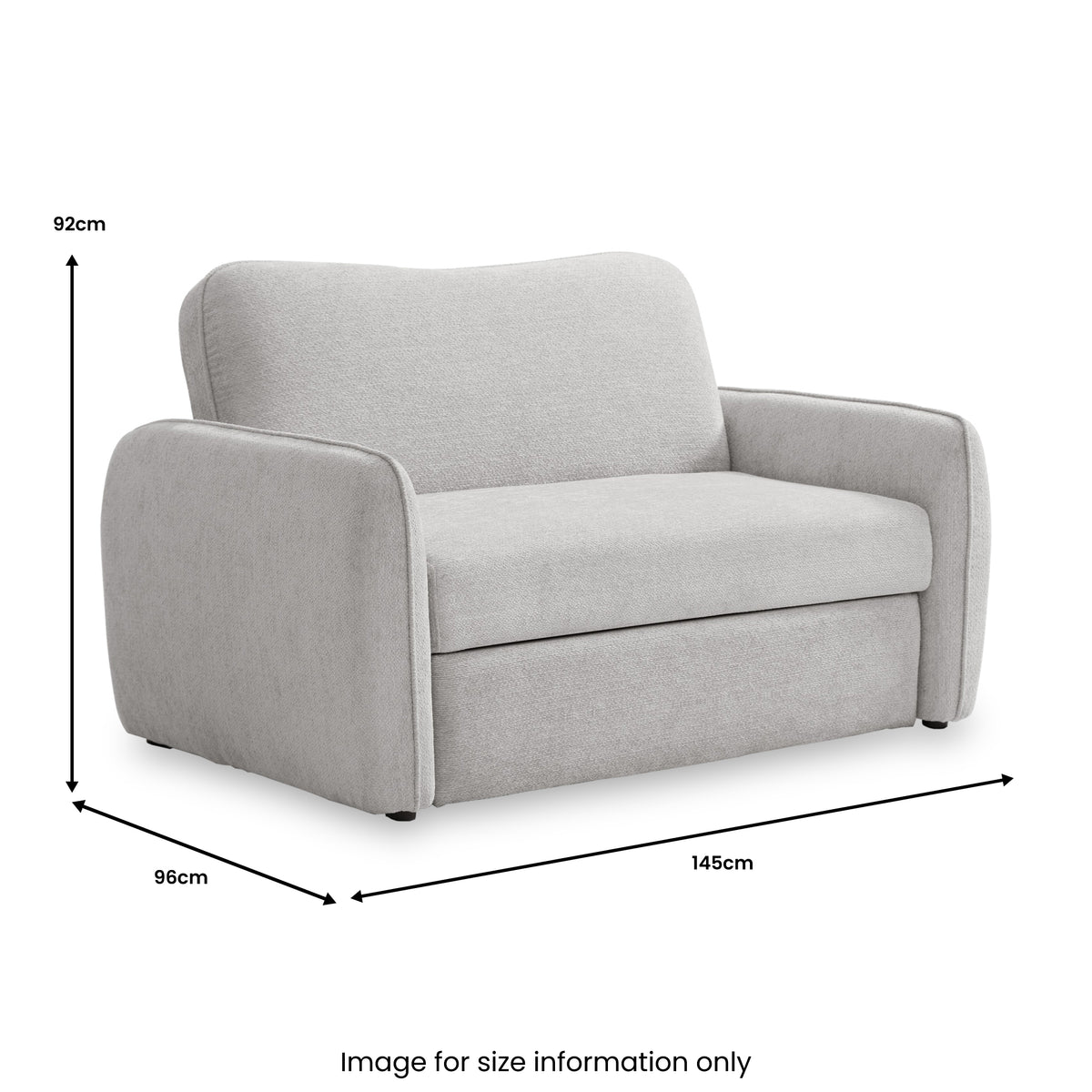 Mylo 2 Seater Sofa Bed Natural from Roseland Furniture