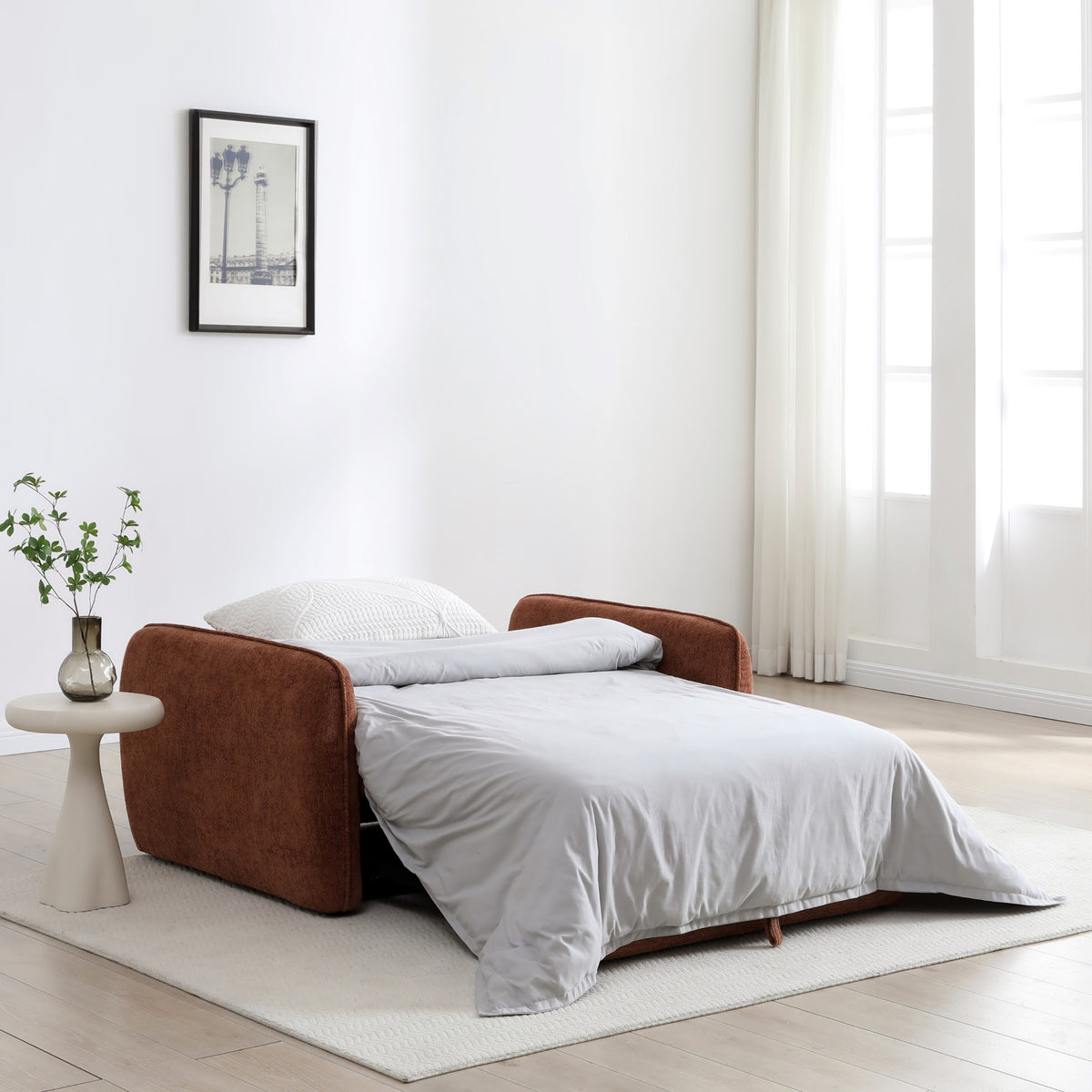 Mylo 2 Seater Sofa Bed Orange from Roseland Furniture