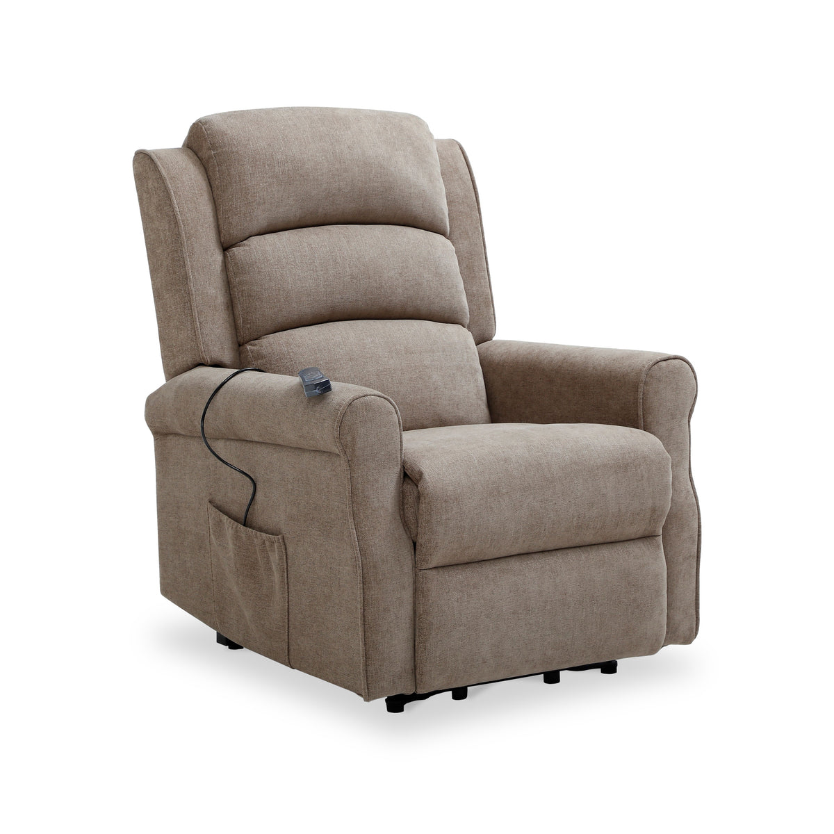 Hendry Twin Motor Power Recliner Armchair Mushroom from Roseland Furniture