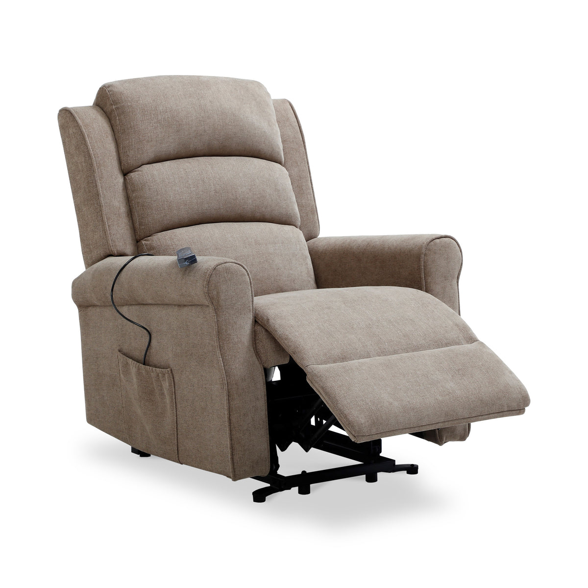 Hendry Twin Motor Power Recliner Armchair Mushroom from Roseland Furniture