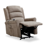 Hendry Twin Motor Power Recliner Armchair Mushroom from Roseland Furniture