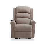 Hendry Twin Motor Power Recliner Armchair Mushroom from Roseland Furniture