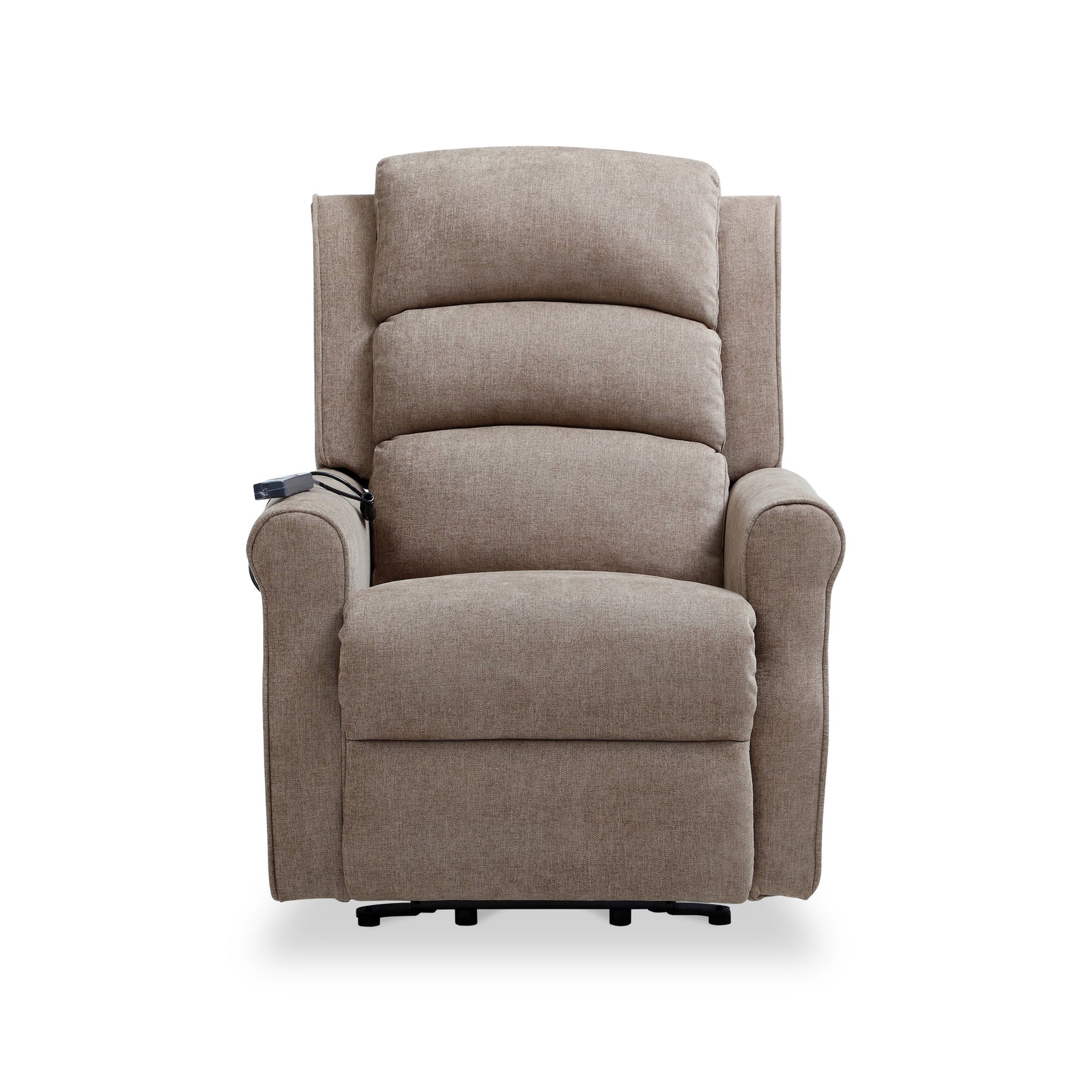 Hendry Twin Motor Power Recliner Armchair Mushroom from Roseland Furniture