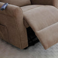 Hendry Twin Motor Power Recliner Armchair Mushroom from Roseland Furniture