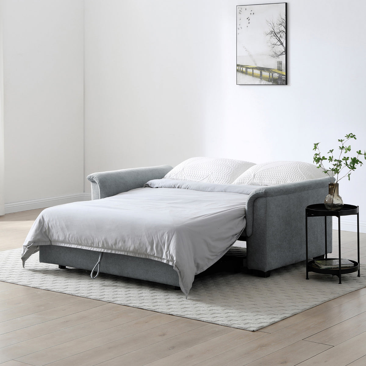 Brody 2 Seater Sofa Bed Grey from Roseland Furniture