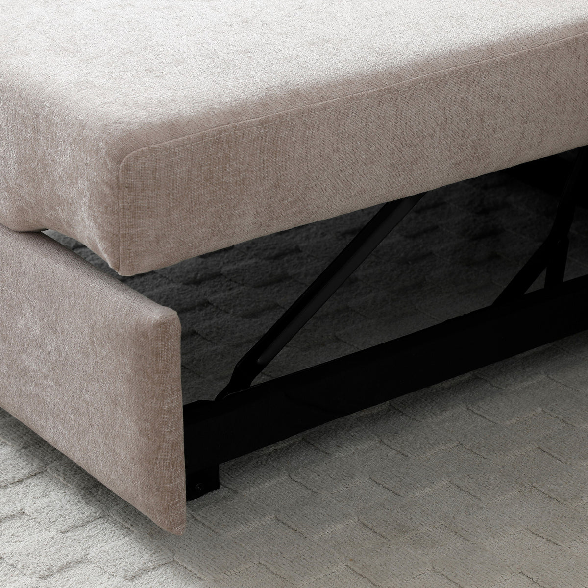 Brody 2 Seater Sofa Bed Taupe from Roseland Furniture