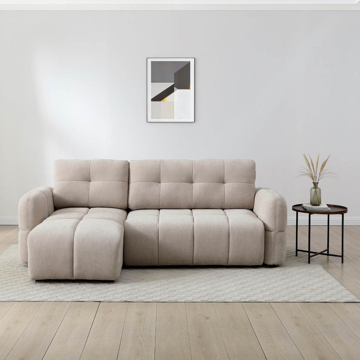 Morse Quilted Chaise Sofa Bed from Roseland Furniture