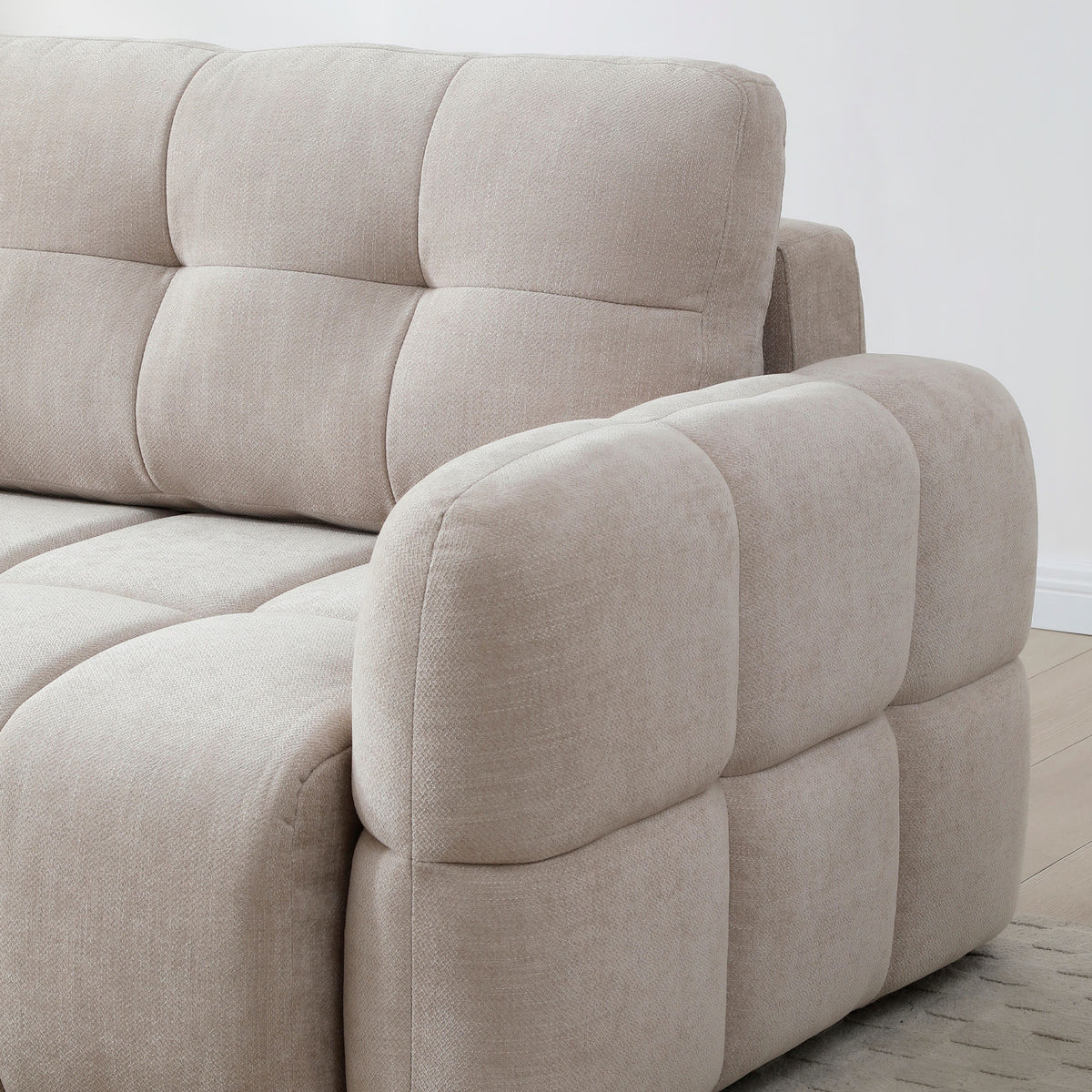 Morse Quilted Chaise Sofa Bed from Roseland Furniture