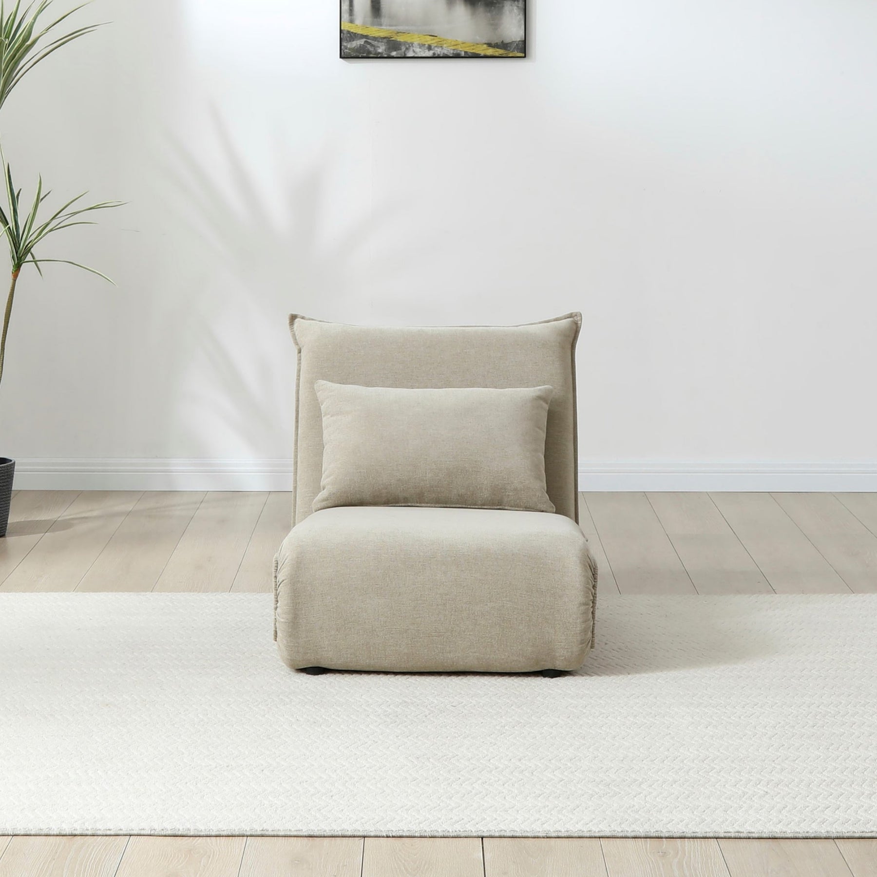 Grayson Single Sofa Bed Taupe from Roseland Furniture