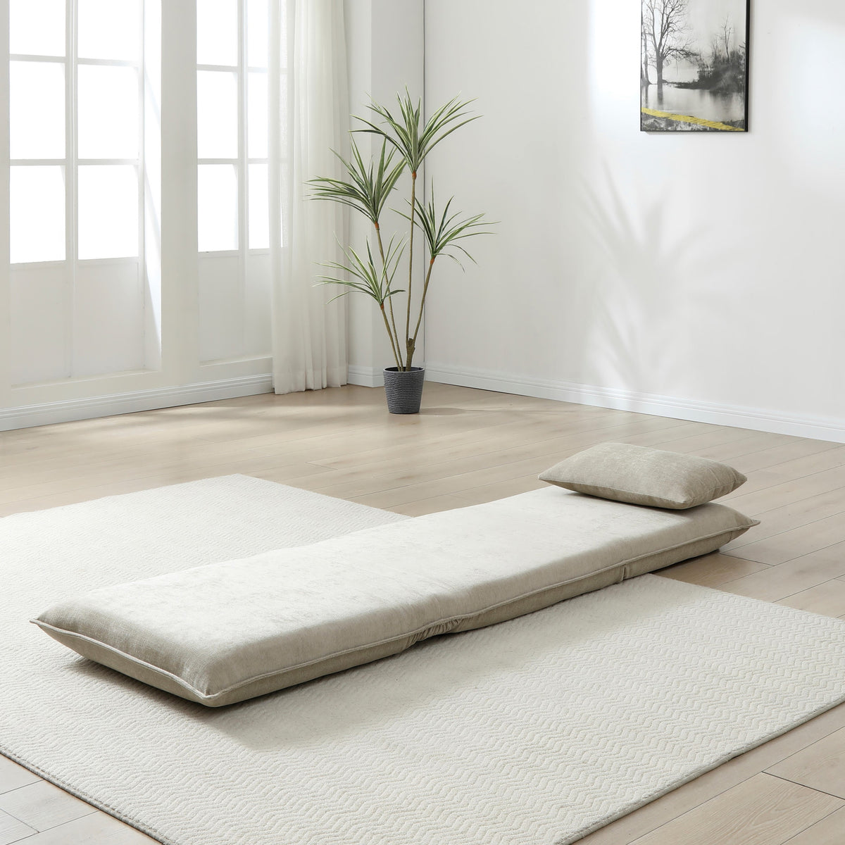 Grayson Single Sofa Bed Taupe from Roseland Furniture