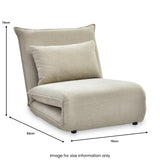 Grayson Single Sofa Bed Taupe from Roseland Furniture