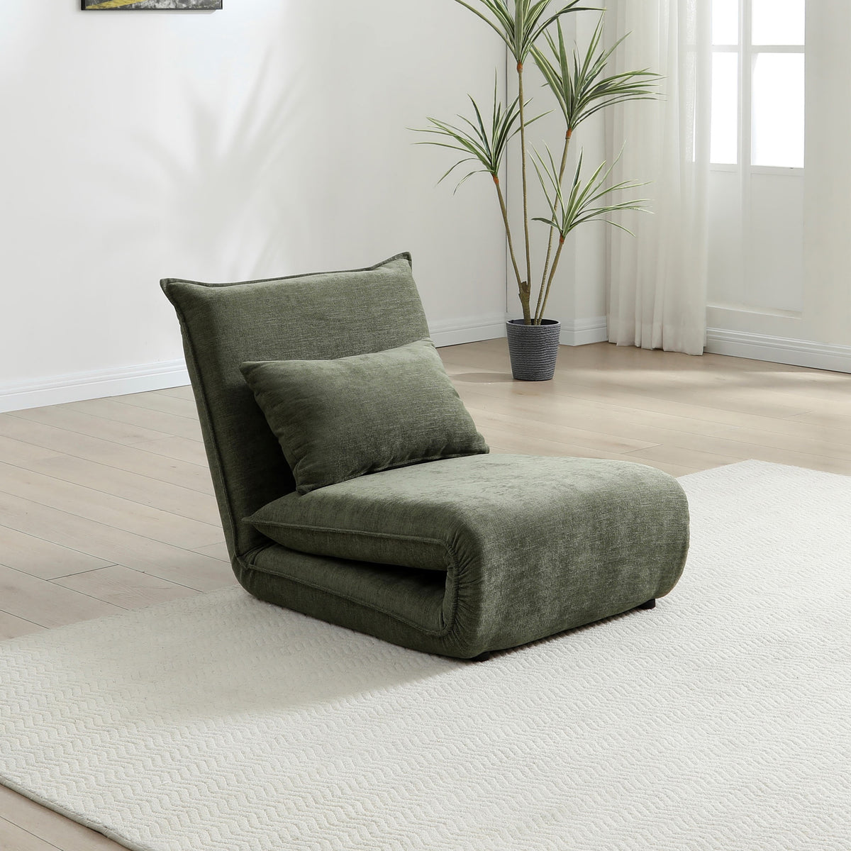 Grayson Single Sofa Bed Olive from Roseland Furniture