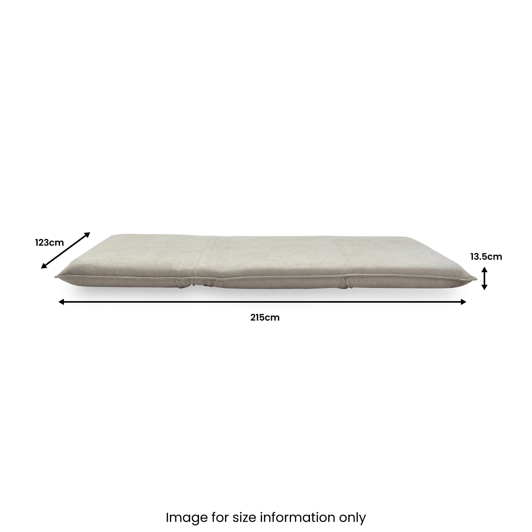 Grayson Double Sofa Bed Taupe from Roseland Furniture