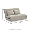 Grayson Double Sofa Bed Taupe from Roseland Furniture