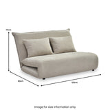 Grayson Double Sofa Bed Taupe from Roseland Furniture