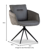 Sven-Boucle-Dining-Armchair from Roseland Furniture