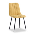 Harmon Yellow Fabric Dining Chair