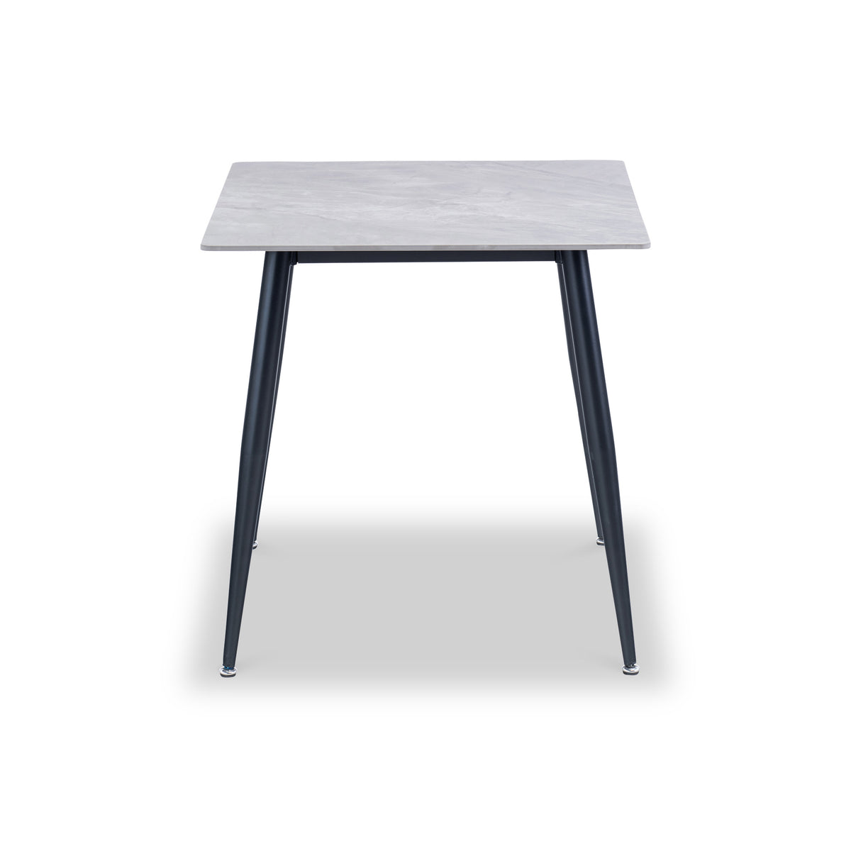 Avril Grey 75cm Sintered Stone Square Dining Table from Roseland Furniture