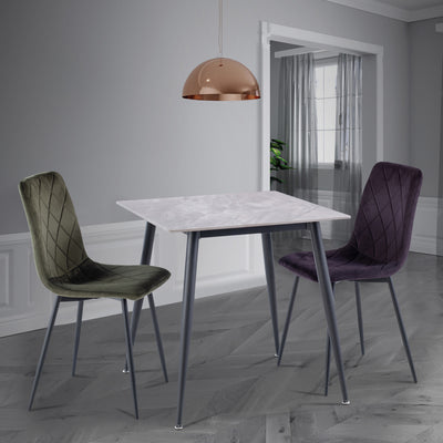 Avril Grey 75cm Sintered Stone Dining Table