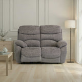 Seville Ash Fabric Electric Reclining 2 Seater Sofa from Roseland Furniture