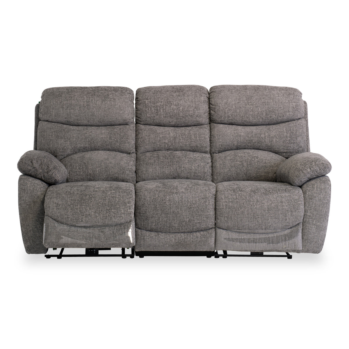 Seville Ash Fabric Electric Reclining 3 Seater Sofa from Roseland Furniture
