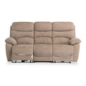 Seville Sand Fabric Electric Reclining 3 Seater Sofa from Roseland Furnitiure