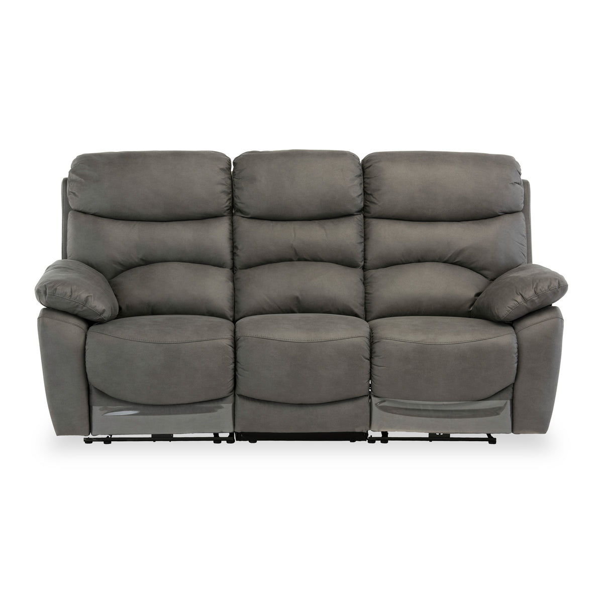 Fraser Grey Fabric Electric Reclining 3 Seater Sofa from Roseland Furniture