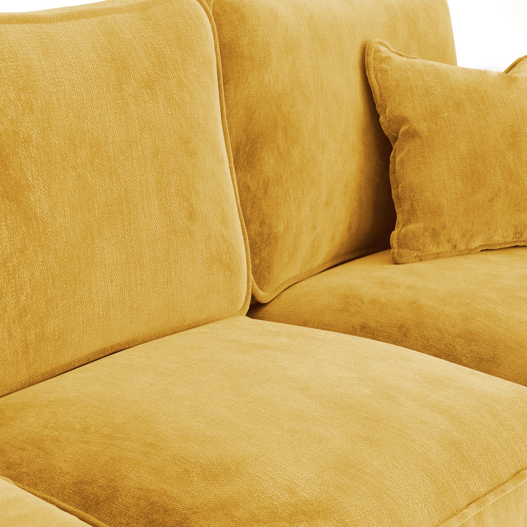 Arthur Gold Chaise Sofa from Roseland Furniture