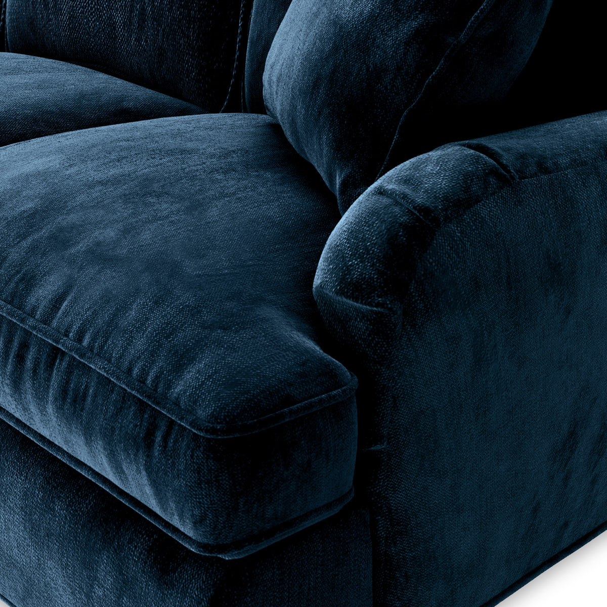 Arthur Navy Blue Large Corner Sofa from Roseland Furniture