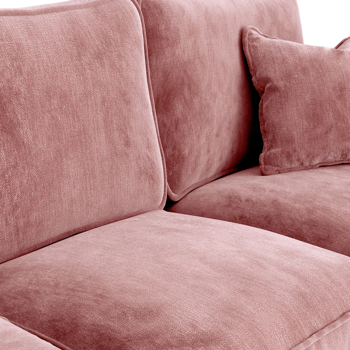Arthur Blush Pink Chaise Sofa from Roseland Furniture