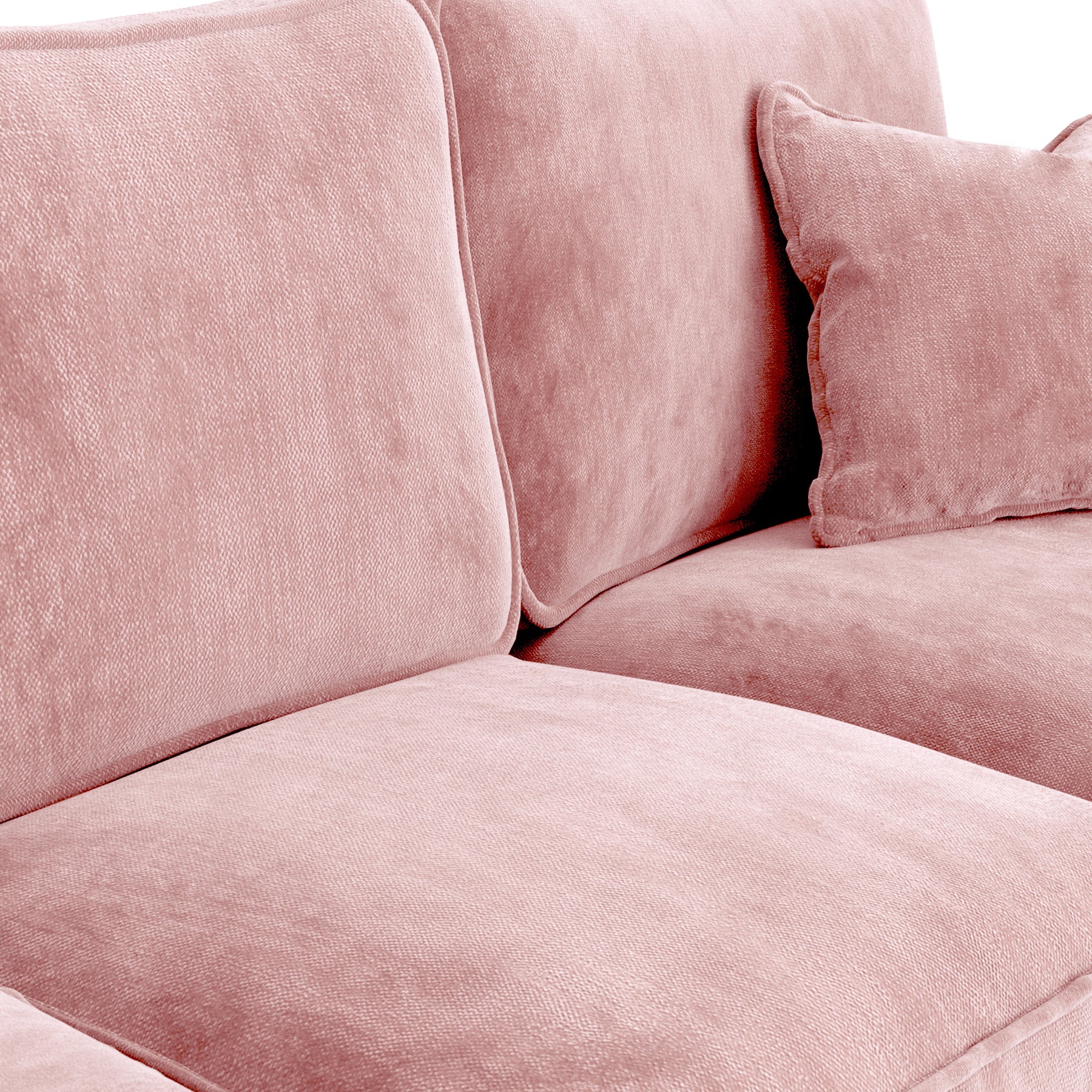 Arthur Blush Pink Chaise Sofa from Roseland Furniture