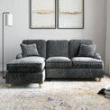 Arthur Charcoal LH Chaise Sofa from Roseland Furniture