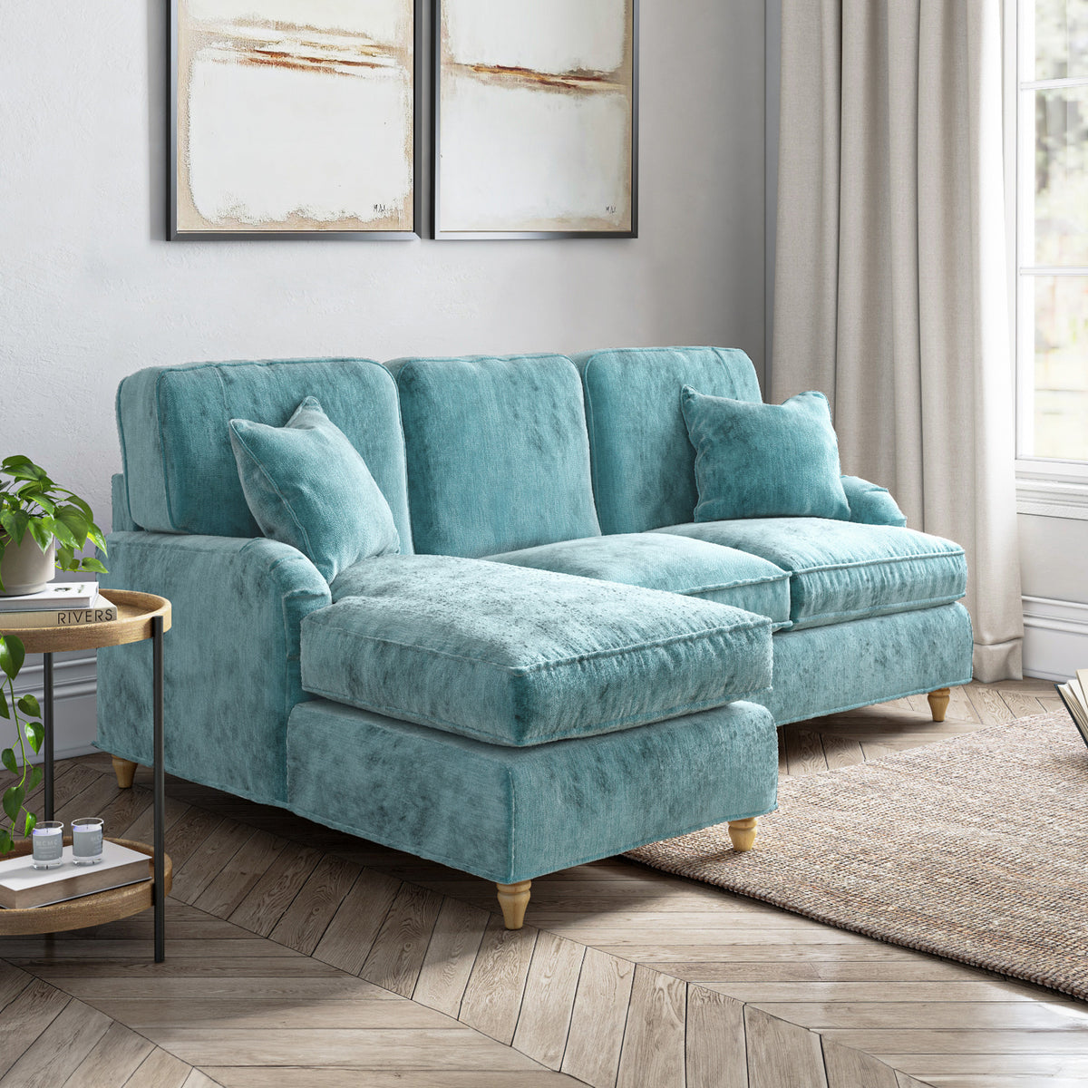 Arthur Lagoon LH Chaise Sofa from Roseland Furniture